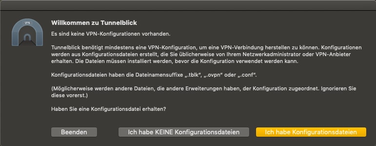 MacOS VPN Client installieren