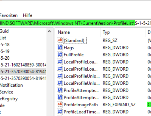 Windows Benutzerprofil zurücksetzen