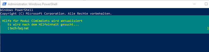 PowerShell Hilfe aktualisieren