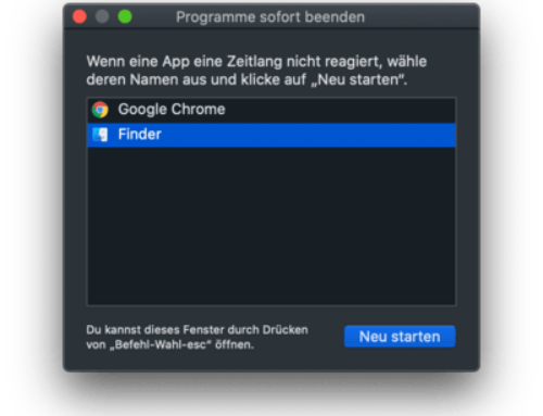 Das Originalobjekt konnte nicht gefunden werden – macOS