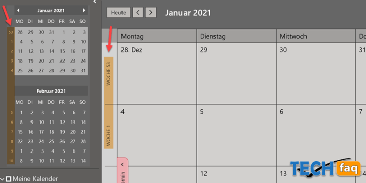 Kalenderwochen in Outlook anzeigen  TECH FAQ