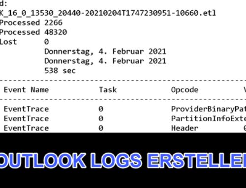 Outlook Logfiles – Nützliche Protokolle für die Fehlersuche